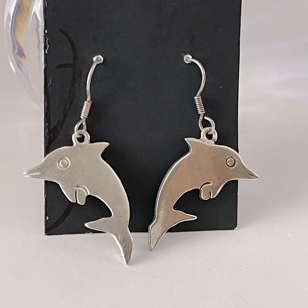 ❤️‍🔥Sterling silver earrings Dolphins